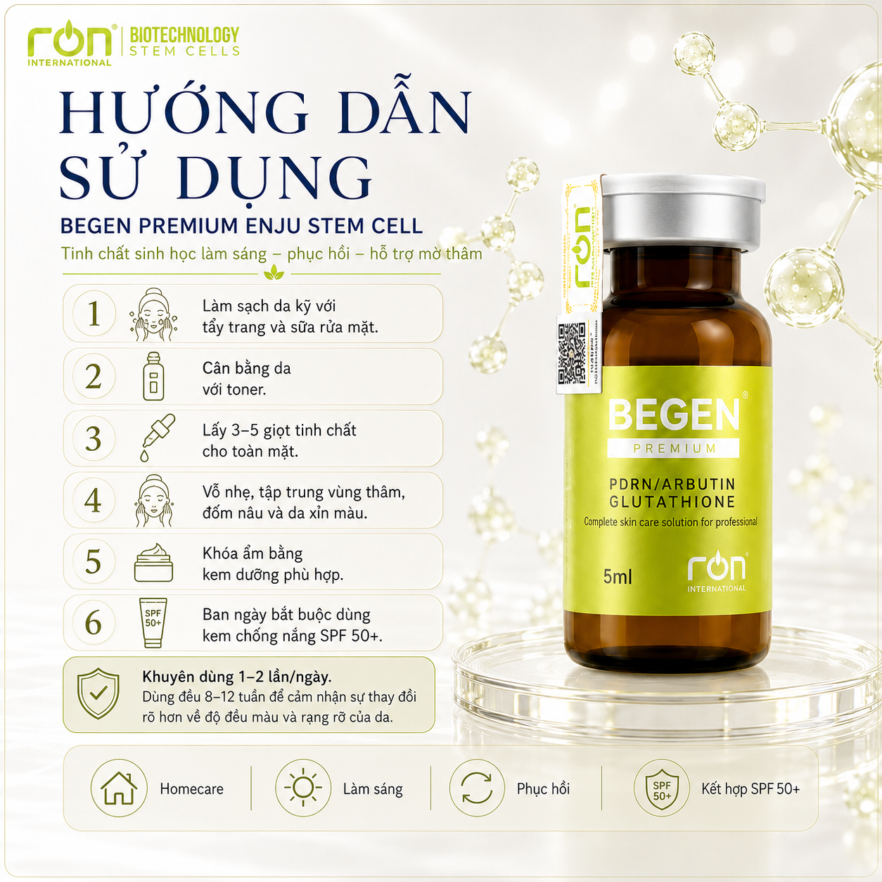 Tế Bào Gốc DNA Cá Hồi/ ENJU STEM CEL DNA 5ml/lọ